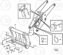 70382 Central lubrication for tool bar. L180D, Volvo Construction Equipment