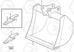 30277 Bucket, straight with teeth BL71, Volvo Construction Equipment