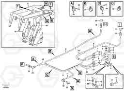 70385 Distribution block, B3. L180D HIGH-LIFT, Volvo Construction Equipment