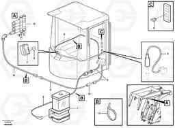 56640 Cable harness, central lubrication. L180D HIGH-LIFT, Volvo Construction Equipment