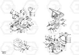 47876 Hydraulic system, upper brake line EW170 SER NO 3031-, Volvo Construction Equipment