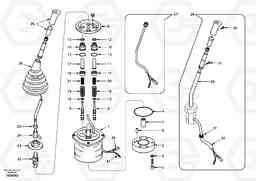 95685 Servo system, remote control valve EW170 & EW180 SER NO 3031-, Volvo Construction Equipment