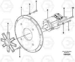 4882 Pump installation EW180B, Volvo Construction Equipment