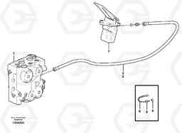 20540 Drainage line, control valve L90E, Volvo Construction Equipment