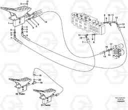 13863 Servo hydraulics, adjustable boom. X2 EW200B, Volvo Construction Equipment