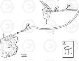 30050 Drainage line, control valve L70E, Volvo Construction Equipment