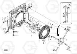 46220 Hydraulic system, oil cooler mount EC460B, Volvo Construction Equipment