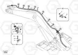 14627 Working hydraulic, slope and rotator on boom EC460B SER NO INT 11515- EU&NA 80001-, Volvo Construction Equipment