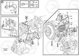 89250 Cable harness for transmission L120E S/N 16001 - 19668 SWE, 64001- USA, 70701-BRA, Volvo Construction Equipment