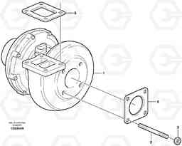 40062 Turbo charger EC240B SER NO INT 12641- EU & NA 80001-, Volvo Construction Equipment