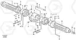 41506 Planet shaft, rear BL70, Volvo Construction Equipment