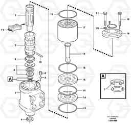 7375 Steering unit L120E S/N 19804- SWE, 66001- USA, 71401-BRA, 54001-IRN, Volvo Construction Equipment