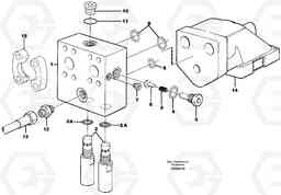 19986 Valve body w. shock- valve, slewing EC390 SER NO 1001-, Volvo Construction Equipment