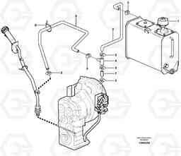 39642 Ventilation for transmission. L60E, Volvo Construction Equipment