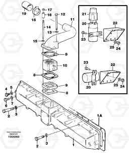 81293 Induction manifold with fitting parts EC300 ?KERMAN ?KERMAN EC300, Volvo Construction Equipment