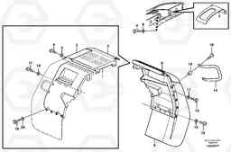 25666 Fender, rear L90E, Volvo Construction Equipment