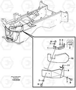 27845 Protecting plates L70E, Volvo Construction Equipment