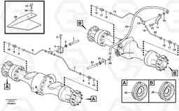 29462 Brake pipes, front axle and rear axle L70E, Volvo Construction Equipment