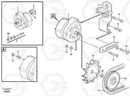 4868 Alternator with assembling details EC290B, Volvo Construction Equipment