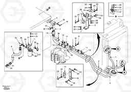 78419 Hydraulic system, hydraulic tank to hydraulic oil cooler EC150, Volvo Construction Equipment