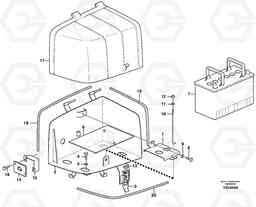 86389 Battery box with fitting parts L70E, Volvo Construction Equipment