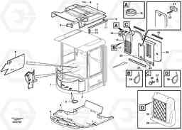 68267 Insulating matting L110E S/N 1002 - 2165 SWE, 60001- USA,70201-70257BRA, Volvo Construction Equipment