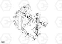 14454 Charge air cooler, plumbing EC160B, Volvo Construction Equipment