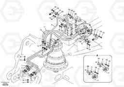 9735 Hydraulic system, control valve to boom and swing EC180B, Volvo Construction Equipment