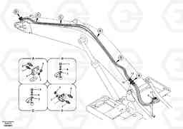 12394 Working hydraulic, quick fit on boom EC180B, Volvo Construction Equipment