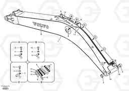 64767 Boom and grease piping EC180B, Volvo Construction Equipment