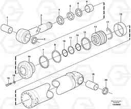 23368 Hydraulic cylinder, tilt L60E, Volvo Construction Equipment