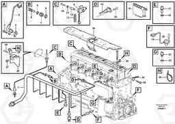 9559 Cable harness, engine EW160B, Volvo Construction Equipment