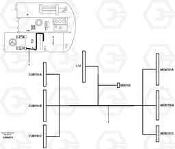 24506 Cable harness, L12 Aircon EW160B, Volvo Construction Equipment
