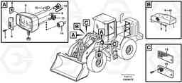 32765 Lighting, front L90F, Volvo Construction Equipment