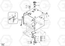 100977 Fuel tank with fitting parts EC360, Volvo Construction Equipment