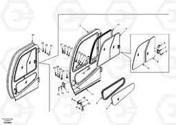 36276 Door, operator's cab EC360, Volvo Construction Equipment