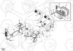 45151 Air duct in cabin and cabin floor EC360, Volvo Construction Equipment