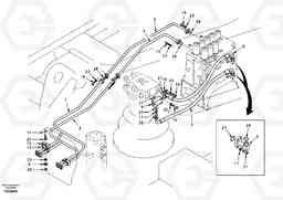 76498 Hydraulic system, control valve to boom and swing EC360, Volvo Construction Equipment