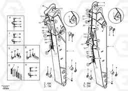 75579 Dipper arm and grease piping with piping seat EC360, Volvo Construction Equipment