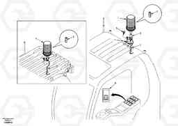 23781 Rotating beacon EW170 & EW180 SER NO 3031-, Volvo Construction Equipment