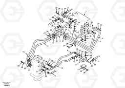 80604 Turning joint line, control valve to turning joint EW170 & EW180 SER NO 3031-, Volvo Construction Equipment