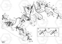 73137 Hydraulic system, lower brake line EW170 & EW180 SER NO 3031-, Volvo Construction Equipment