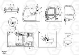 40185 Decal, inner location EW170 & EW180 SER NO 3031-, Volvo Construction Equipment