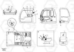 49593 Decal, inner location EW170 & EW180 SER NO 3031-, Volvo Construction Equipment