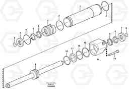 3762 Steering cylinder EW180B, Volvo Construction Equipment