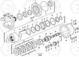 17075 Front axle, Hub reduction EW140B, Volvo Construction Equipment