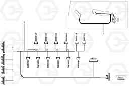 24798 Cable harness, L4 EW160B, Volvo Construction Equipment
