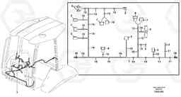 1831 Cable harness, panel BL71, Volvo Construction Equipment