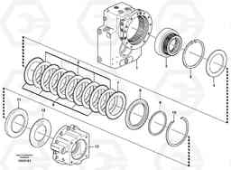 37447 Rear axle, Brake diaphragm EW160B, Volvo Construction Equipment