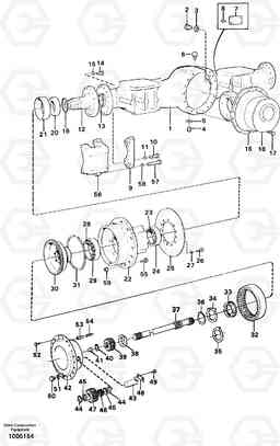 2631 Drive axle, rear Ah 31 L70 L70 S/N 7401- / 60501- USA, Volvo Construction Equipment